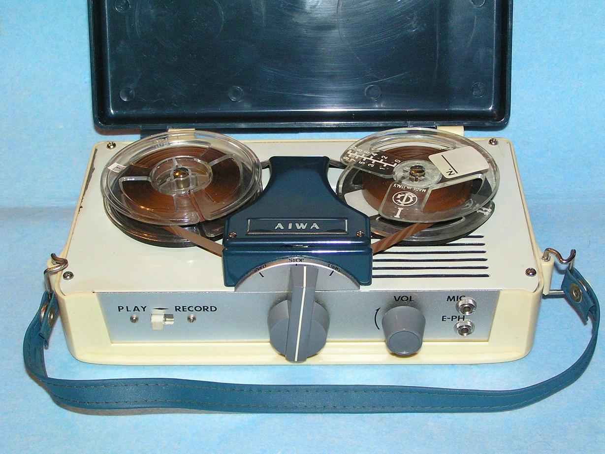 Vintage AIWA TP-30 Mini Portable Open Reel Tape Player Recorder for Sale 