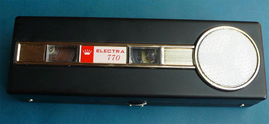 Vintage Electra Portable 4 Transistor Reel-To-Reel Tape Recorder